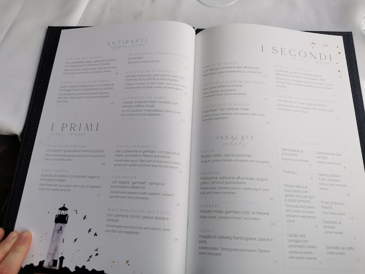 Menu Ristorante Pizzeria Al Faro-3